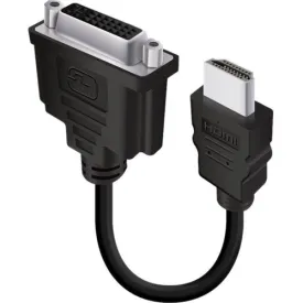 15Cm Hdmi (M) To Dvi-I (F)