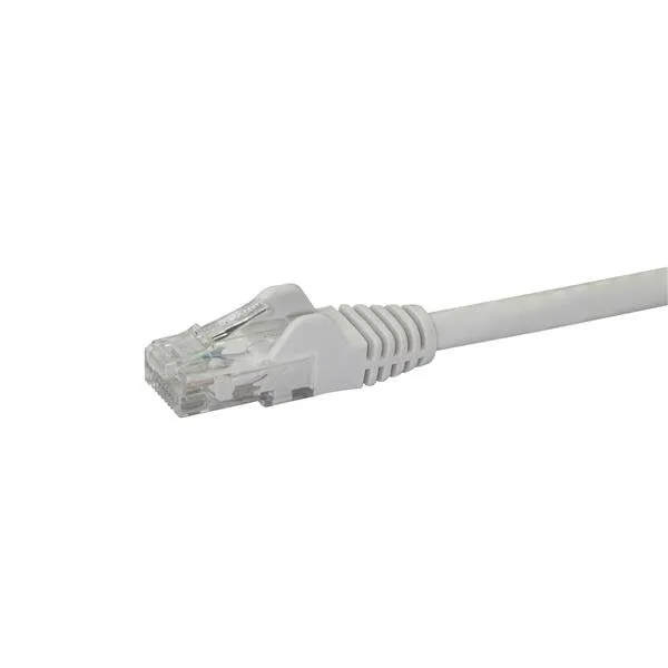 1M Cat6 White Snagless Gigabit