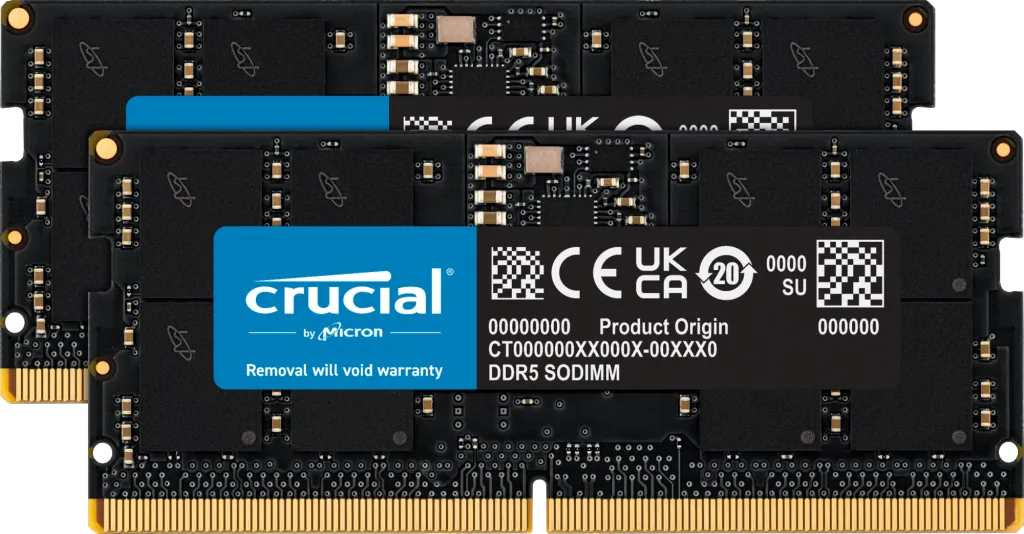 2X16gb Ddr5 4800Mhz Sodimm 1Rx8 Non-Ecc 1.1V