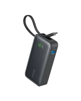 Anker Nano Power Bank 30W Built-In USB-C Cable Black | A1259H11