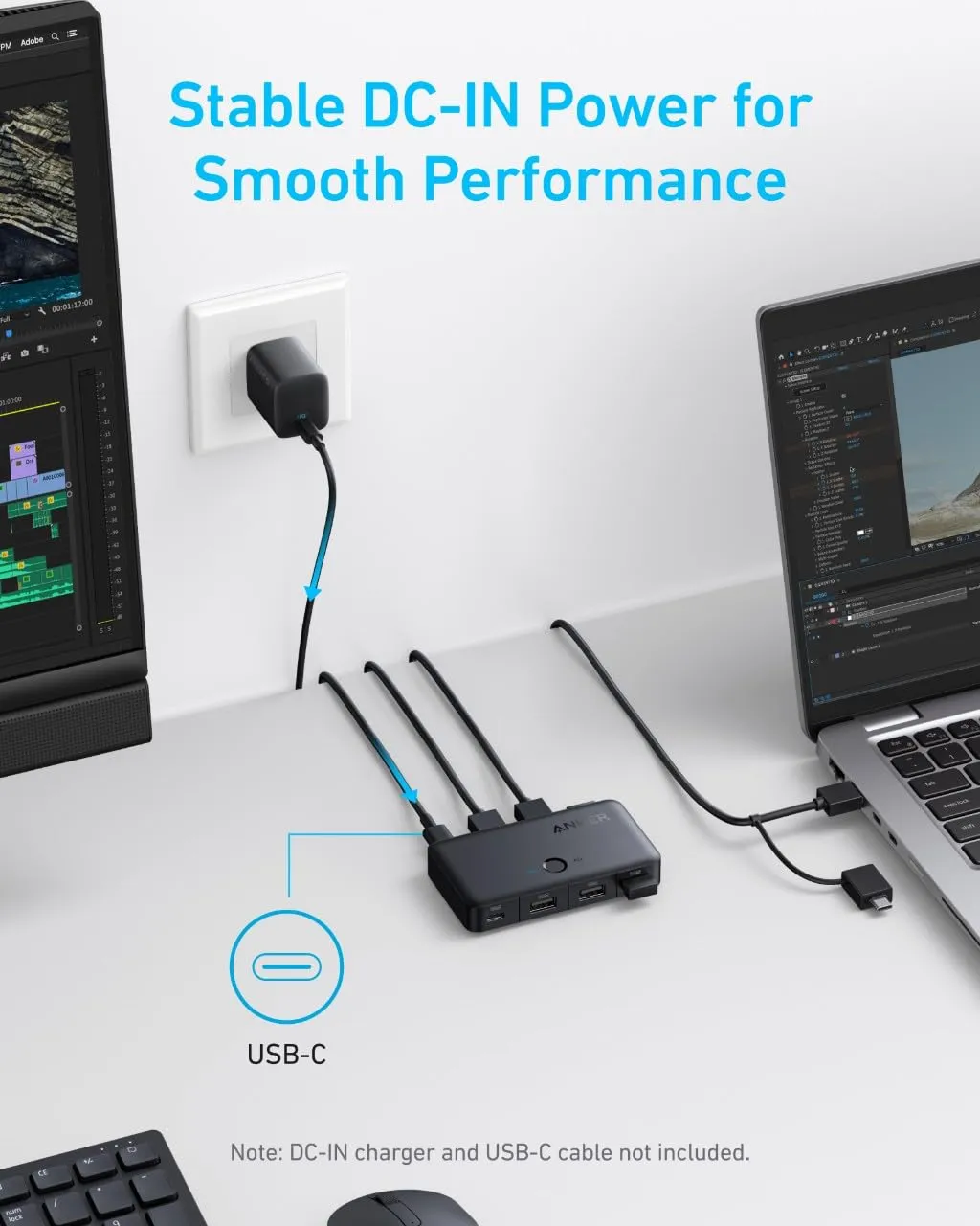 Anker USB 3.0 Switch (5Gbps, For Desktop and Laptop)