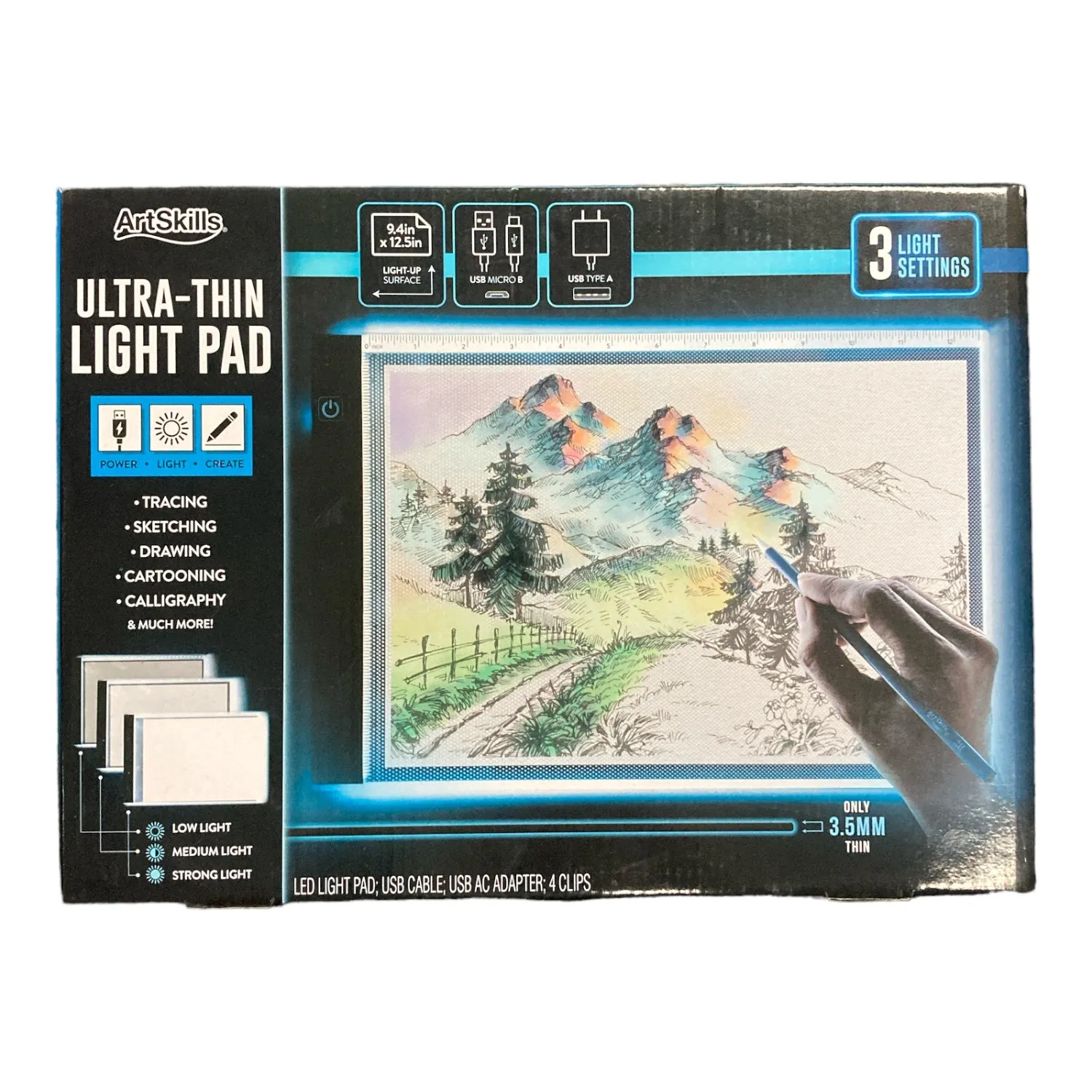 ArtSkills Ultra-Thin LED Light Pad for Tracing and Drawing