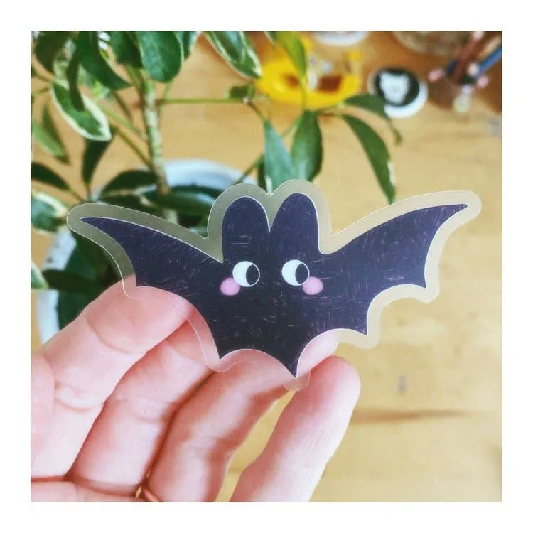 Baby Bat Transparent Sticker