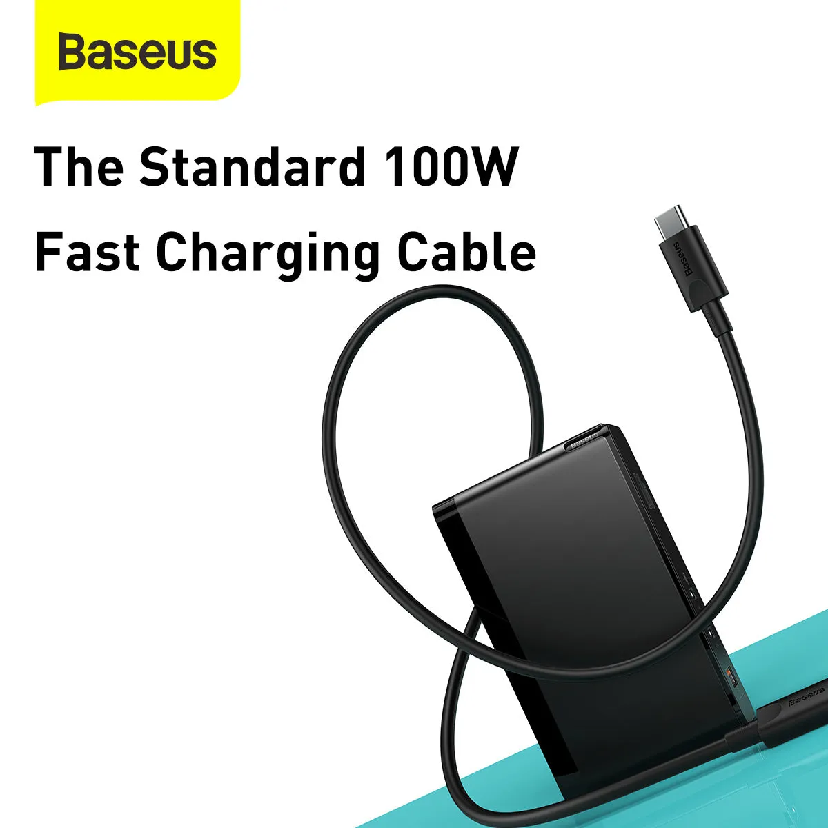 Baseus 120W 2*Type-C / USB-C   USB Ports GaN Mini Fast Charger  Type-C Data Cable, US Plug CCGAN-I01