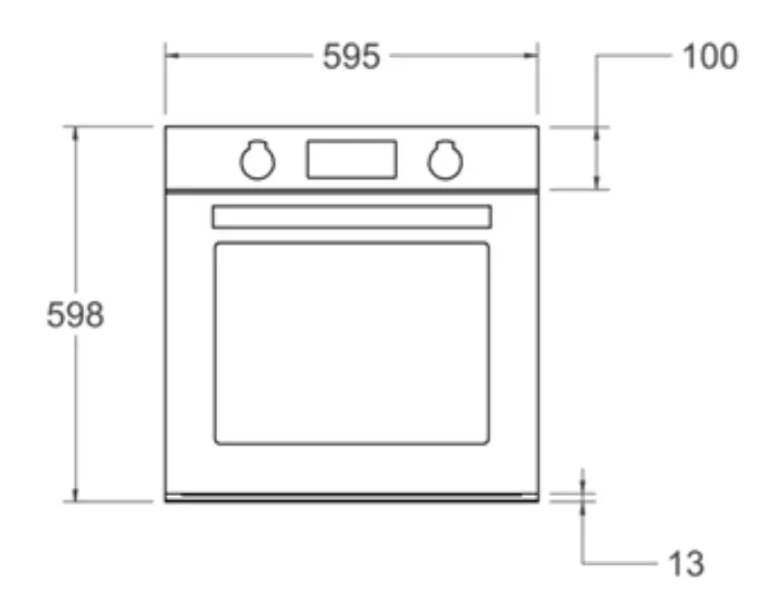 Bertazzoni FMOD6115ELB1 60cm Electric Built-in oven LCD display