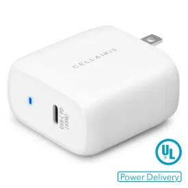 Cellairis Wall Charger - Single USB-C 45W White Wall Chargers