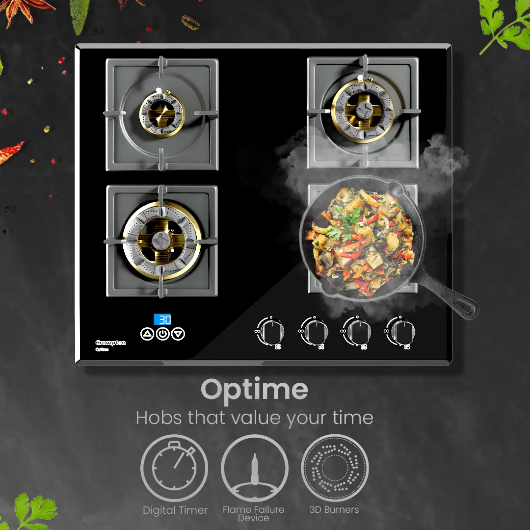 Crompton OpTime Gas Hob 60cm 4 burner