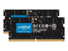 Crucial - Ddr5 - Kit - 32 Gb: 2 X 16 Gb - So-Dimm 262-Pin - 4800 Mhz / Pc5-38400 - Cl40 - 1.1 V - Unbuffered - Non-Ecc