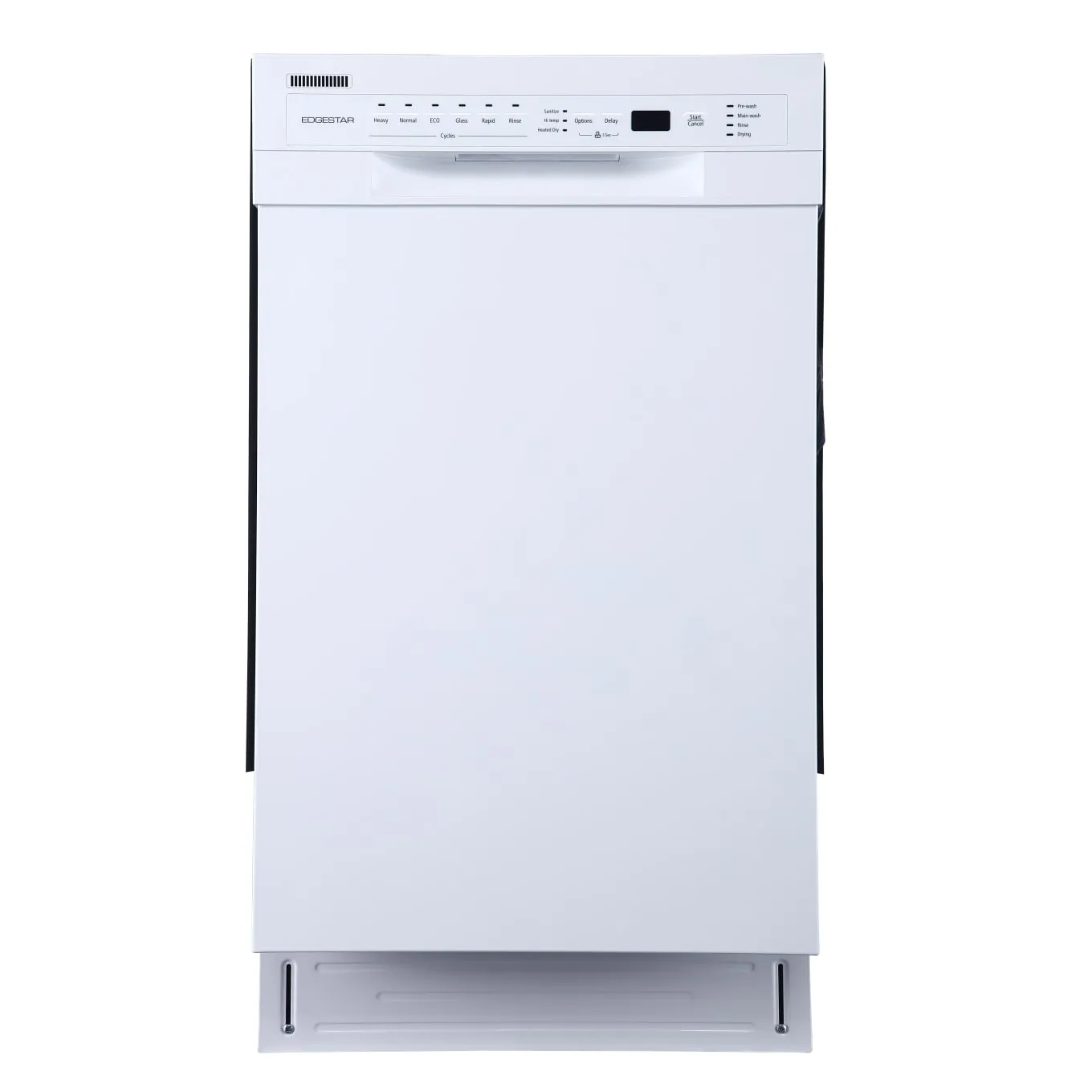 Edgestar BIDW1802WH 18" Wide 8 Place Setting Energy Star Certified Built-In Front Control Dishwasher in White