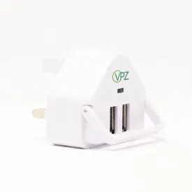 Fast-Charge E-Cigarette Charger (Dual USB, UK Plug)