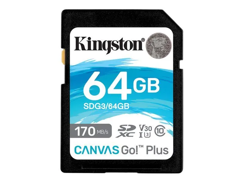 Kingston Flash-Card Canvas Go! Plus - Sdxc Uhs-I - 64 Gb