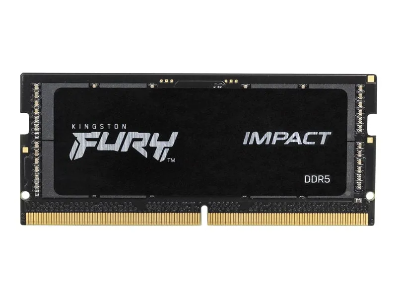 Kingston Fury Impact - Ddr5 - Kit - 64 Gb: 2 X 32 Gb - So-Dimm 262-Pin - 4800 Mhz / Pc5-38400 - Cl38 - 1.1 V - Unbuffere