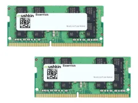 Mushkin Essentials - Ddr4 - Kit - 64 Gb: 2 X 32 Gb - So-Dimm 260-Pin - 3200 Mhz / Pc4-25600 - Unbuffered