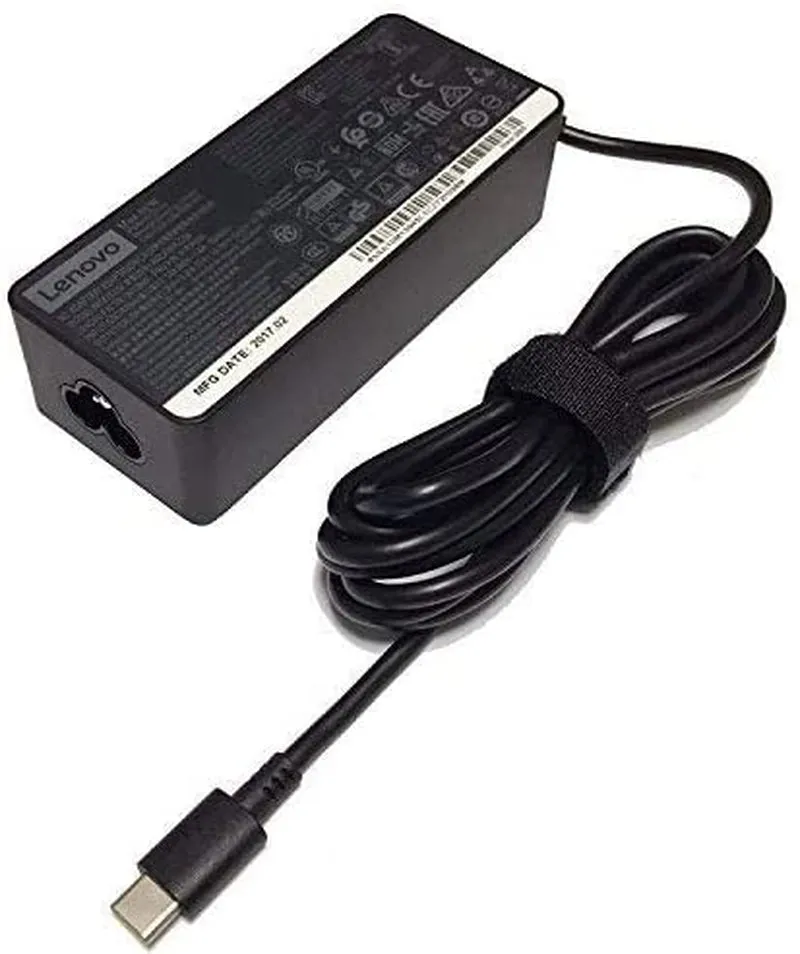 New Laptop Charger 65W Watt USB Type C(USB-C) AC Power Adapter for Lenovo Thinkpad Yoga Flex Miix