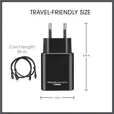 Open Box - Travel Smart USB Quick Charge Adapter