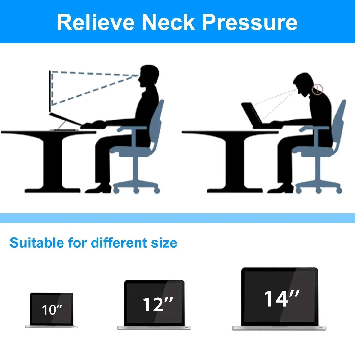 Portable Foldable Laptop Stand with Adjustable Angles