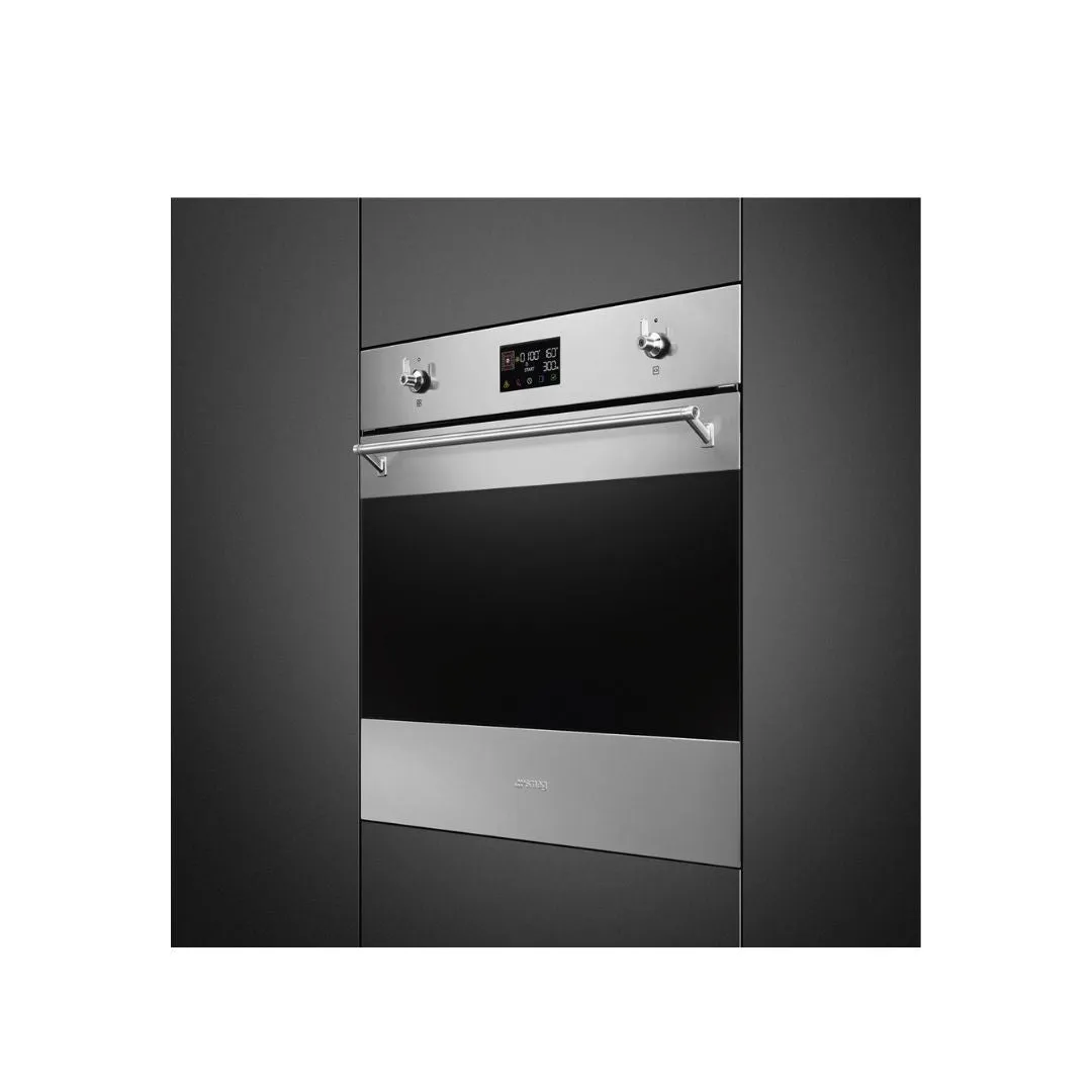 SMEG SOP6302TX 68L Thermo-ventilated Built-in Multifunctional Oven with Pyrolytic Cleaning