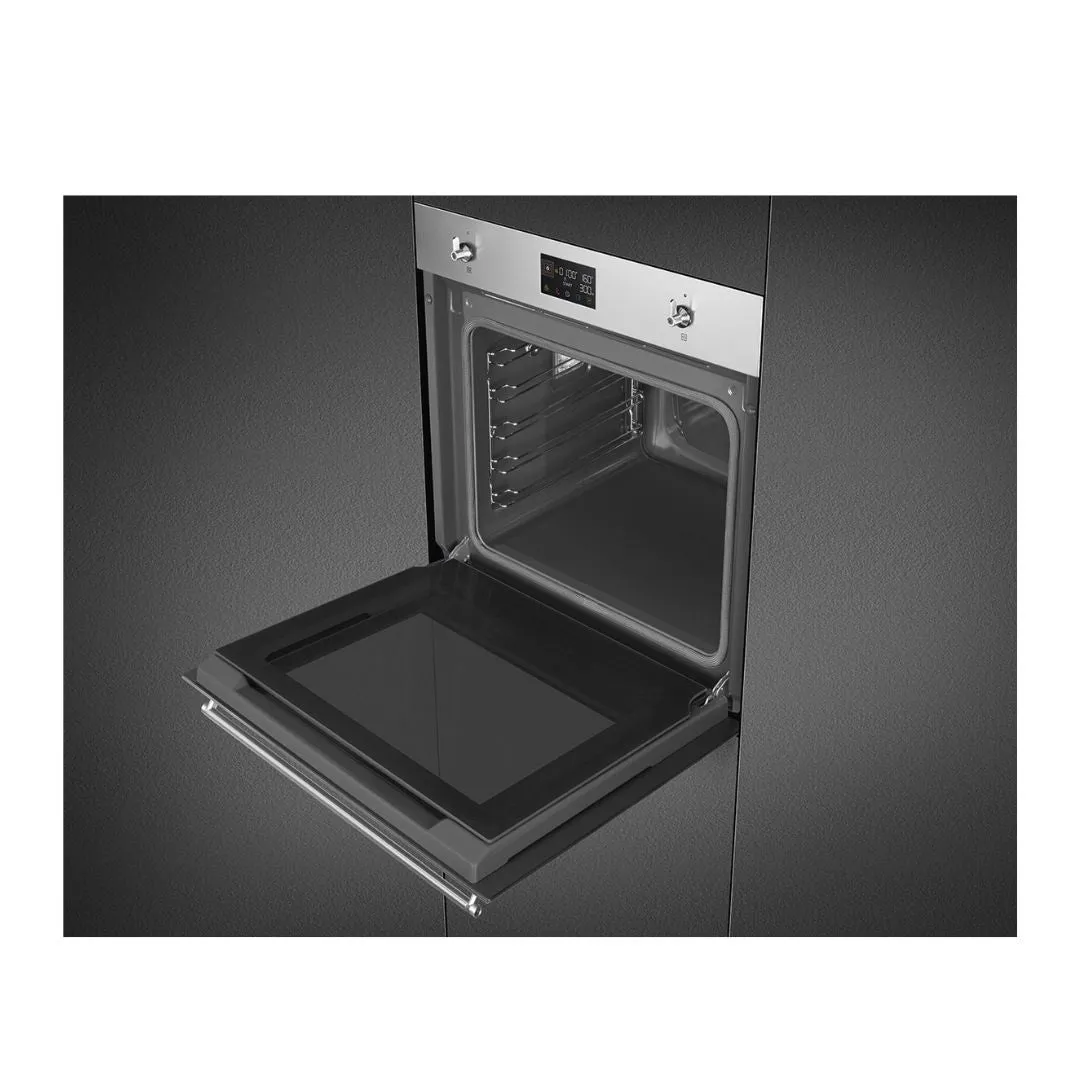 SMEG SOP6302TX 68L Thermo-ventilated Built-in Multifunctional Oven with Pyrolytic Cleaning