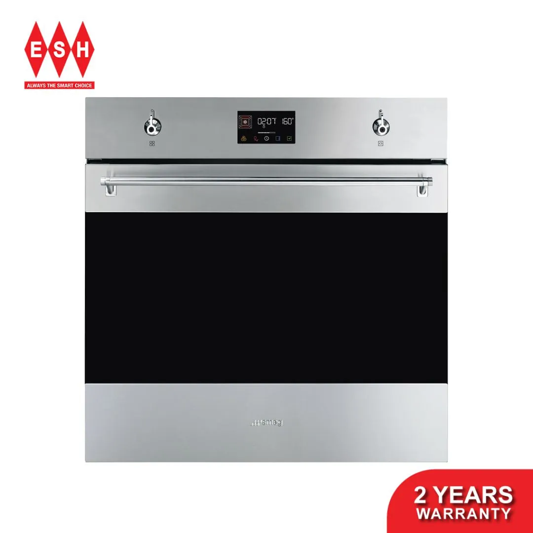 SMEG SOP6302TX 68L Thermo-ventilated Built-in Multifunctional Oven with Pyrolytic Cleaning