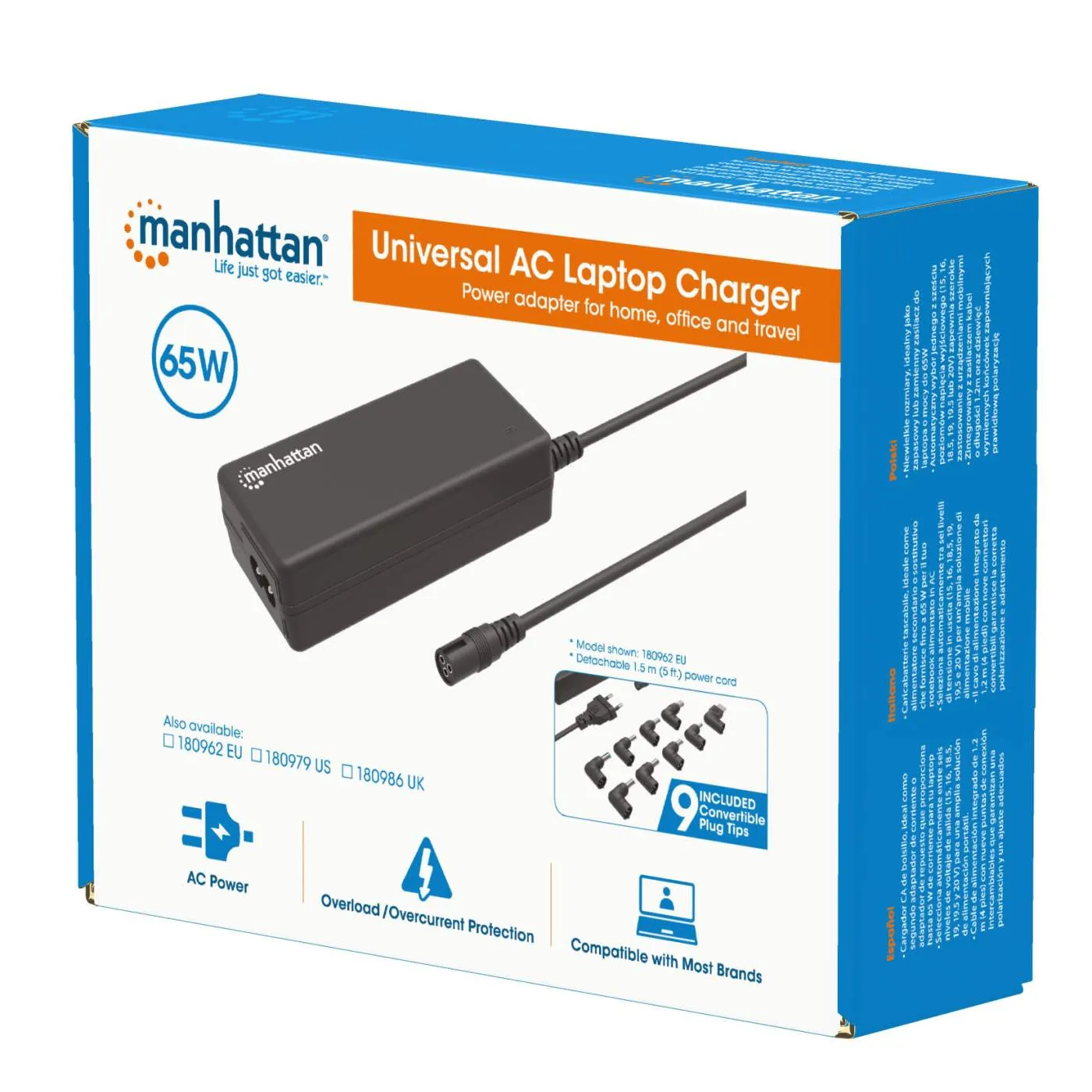 Universal AC Laptop Charger - 65 W