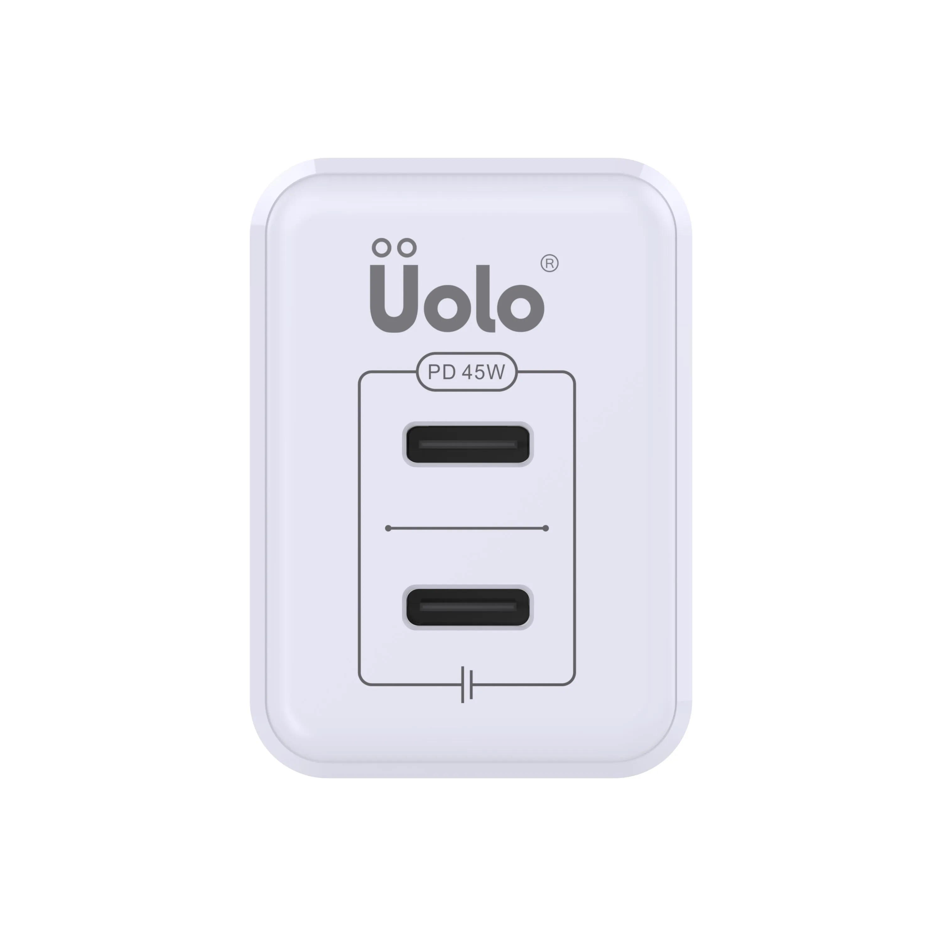 Uolo Volt 45W Dual USB C PD GaN Wall Charger