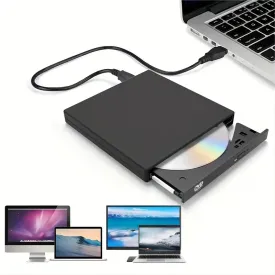 USB 2.0 Slim Protable External CD-RW Drive DVD-RW Burner Writer Player