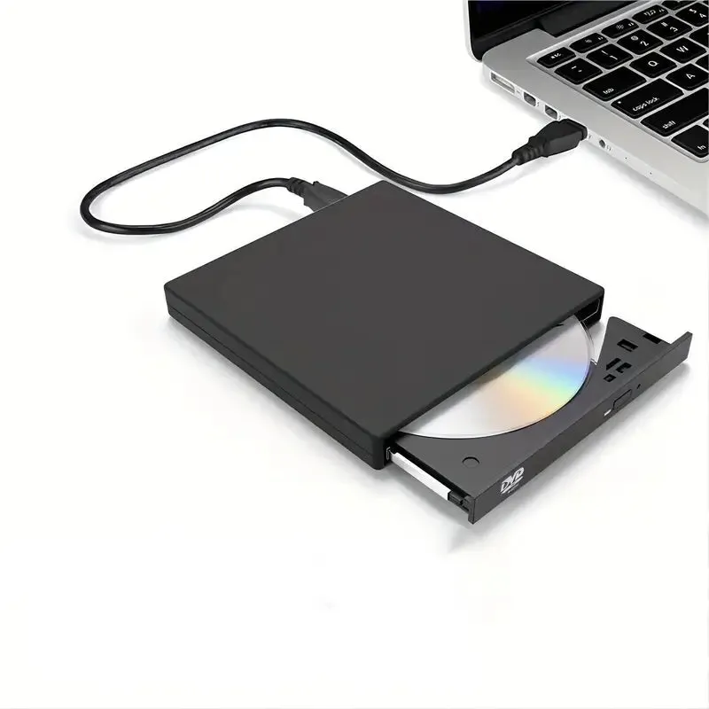 USB 2.0 Slim Protable External CD-RW Drive DVD-RW Burner Writer Player